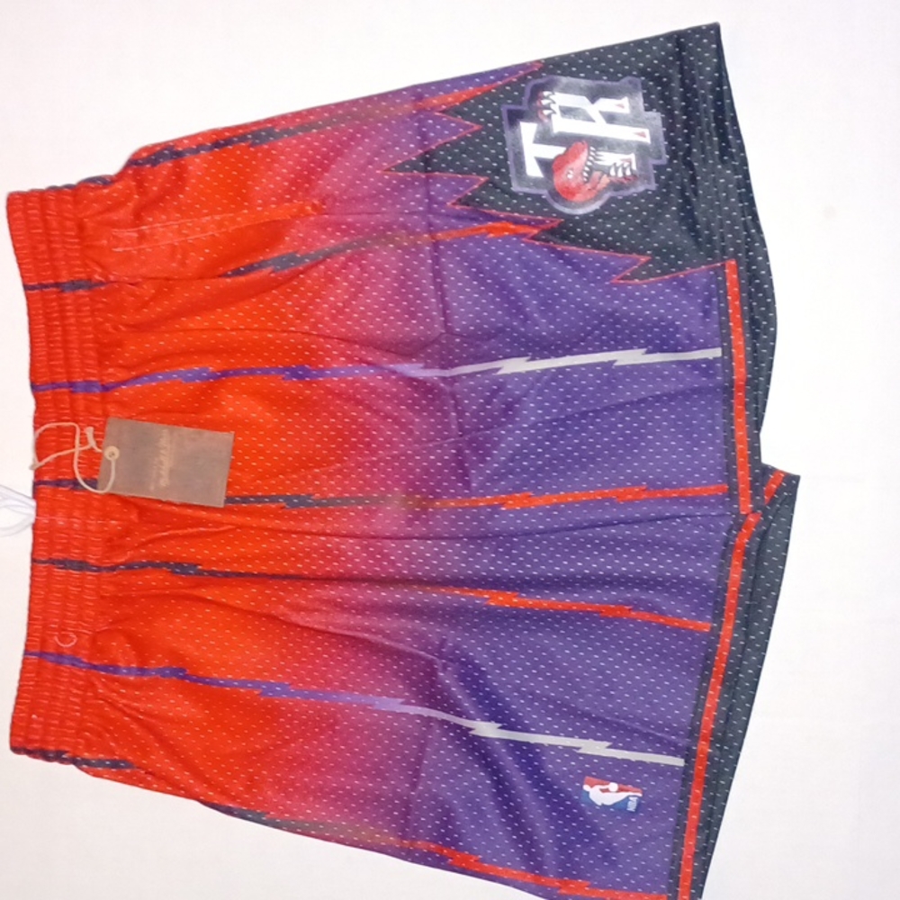 Toronto Raptors NBA Fadeaway Swingman Shorts Mitchell and Ness  NWT
